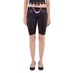 fractal eye Yoga Cropped Leggings