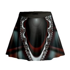 fractal eye Mini Flare Skirt