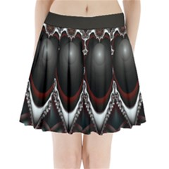 fractal eye Pleated Mini Skirt