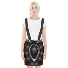 fractal eye Braces Suspender Skirt