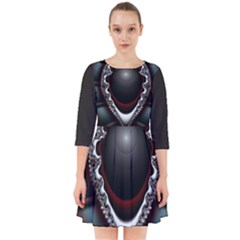 fractal eye Smock Dress