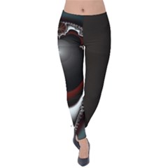 fractal eye Velvet Leggings