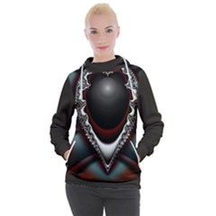 fractal eye Women s Hooded Pullover