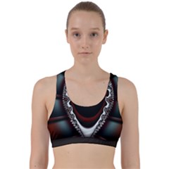 fractal eye Back Weave Sports Bra