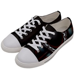 fractal eye Men s Low Top Canvas Sneakers