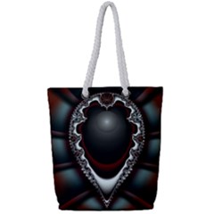 fractal eye Full Print Rope Handle Tote (Small)