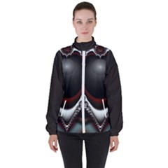 fractal eye Women s High Neck Windbreaker