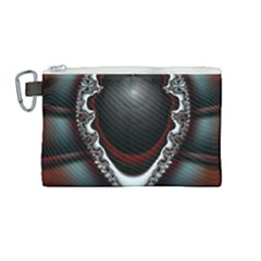 fractal eye Canvas Cosmetic Bag (Medium)