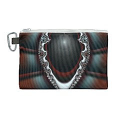 fractal eye Canvas Cosmetic Bag (Large)