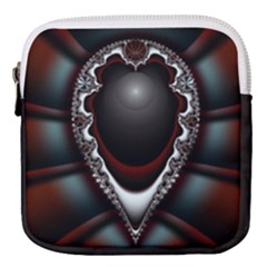 fractal eye Mini Square Pouch