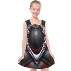 fractal eye Kids  Cross Back Dress