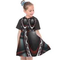 fractal eye Kids  Sailor Dress