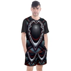 fractal eye Men s Mesh T-Shirt and Shorts Set