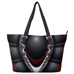 fractal eye Full Print Shoulder Bag