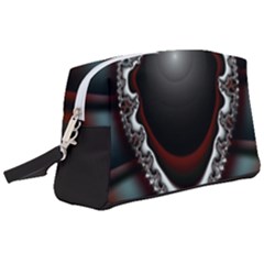 fractal eye Wristlet Pouch Bag (Large)