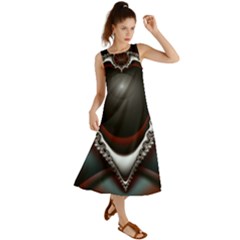 fractal eye Summer Maxi Dress