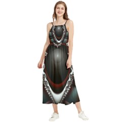 fractal eye Boho Sleeveless Summer Dress