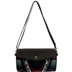 fractal eye Removable Strap Clutch Bag