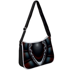 fractal eye Zip Up Shoulder Bag