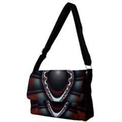 fractal eye Full Print Messenger Bag (L)