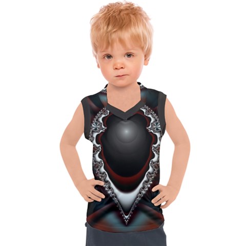 Fractal Eye Kids  Sport Tank Top by dedoma