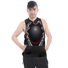 fractal eye Men s Sleeveless Hoodie