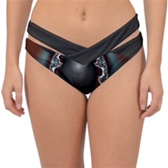 fractal eye Double Strap Halter Bikini Bottoms