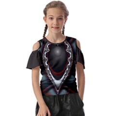 fractal eye Kids  Butterfly Cutout T-Shirt