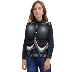 fractal eye Kid s Button Up Puffer Vest	