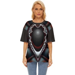 fractal eye Oversized Basic T-Shirt