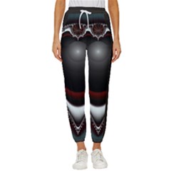 fractal eye Women s Cropped Drawstring Pants