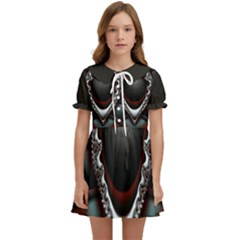 fractal eye Kids  Sweet Collar Dress