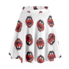 Muppets Animal Pattern High Waist Skirt by Valentinaart