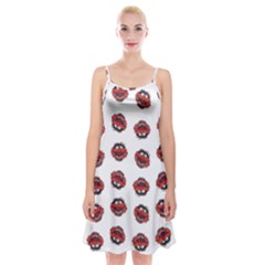 Muppets Animal Pattern Spaghetti Strap Velvet Dress