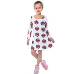 Muppets Animal Pattern Kids  Long Sleeve Velvet Dress