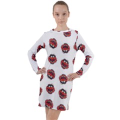 Muppets Animal Pattern Long Sleeve Hoodie Dress