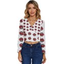 Muppets Animal pattern Long Sleeve V-Neck Top View1