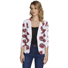 Muppets Animal Pattern Women s One-button 3/4 Sleeve Short Jacket by Valentinaart