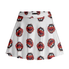 Muppets Animal Pattern Mini Flare Skirt by Valentinaart