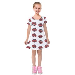 Muppets Animal Pattern Kids  Short Sleeve Velvet Dress