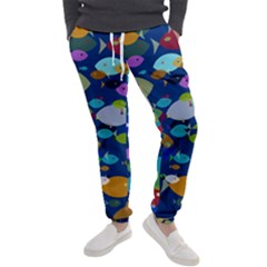 Illustrations Sea Fish Swimming Colors Men s Jogger Sweatpants