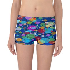 Illustrations Sea Fish Swimming Colors Reversible Boyleg Bikini Bottoms