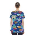 Illustrations Sea Fish Swimming Colors Skirt Hem Sports Top View2