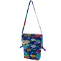 Illustrations Sea Fish Swimming Colors Folding Shoulder Bag View1