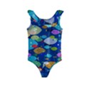 Illustrations Sea Fish Swimming Colors Kids  Frill Swimsuit View1