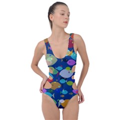 Illustrations Sea Fish Swimming Colors Side Cut Out Swimsuit by anzea