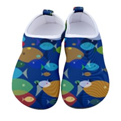 Illustrations Sea Fish Swimming Colors Women s Sock-style Water Shoes