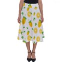 Illustrations Lemon Citrus Fruit Yellow Perfect Length Midi Skirt View1