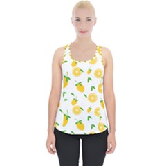 Illustrations Lemon Citrus Fruit Yellow Piece Up Tank Top