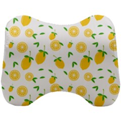 Illustrations Lemon Citrus Fruit Yellow Head Support Cushion